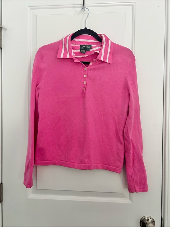 Lauren Ralph Lauren Tops - Vintage Lauren Ralph Lauren Pink Polo Henley Top